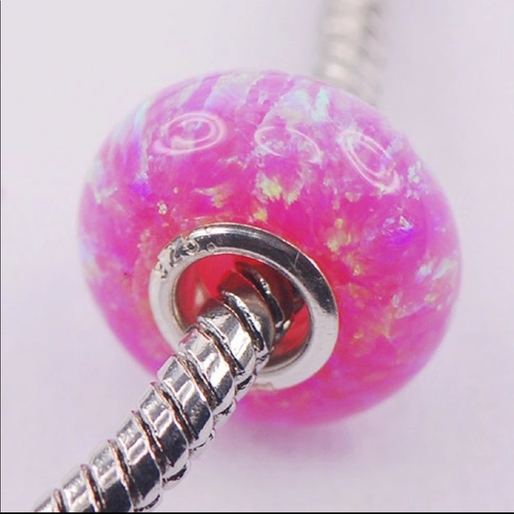 Opal bead with silver Core - Picture 6 of 8